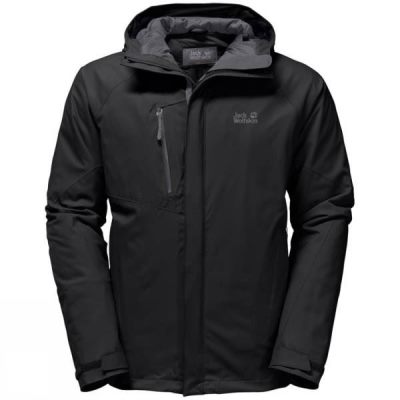 Chaquetas Jack Wolfskin Troposphere Hombre Negras - Chile OMN862950